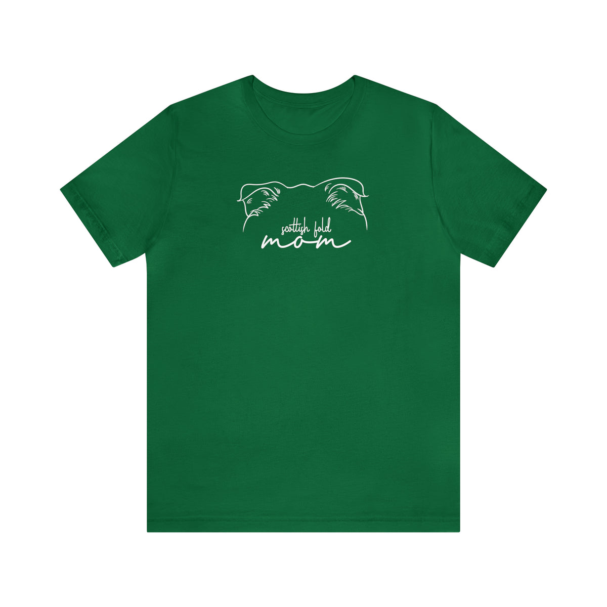 Scottish Fold Cat Mom Short Sleeve Tee
