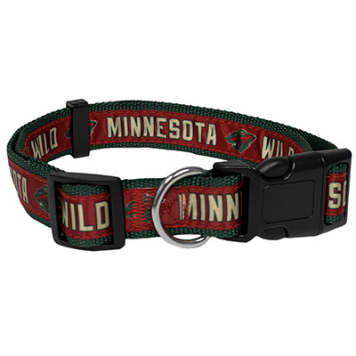 Minnesota Wild Satin Dog Collar or Leash