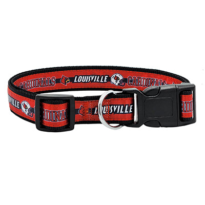 Louisville Cardinals Satin Dog Collar or Leash