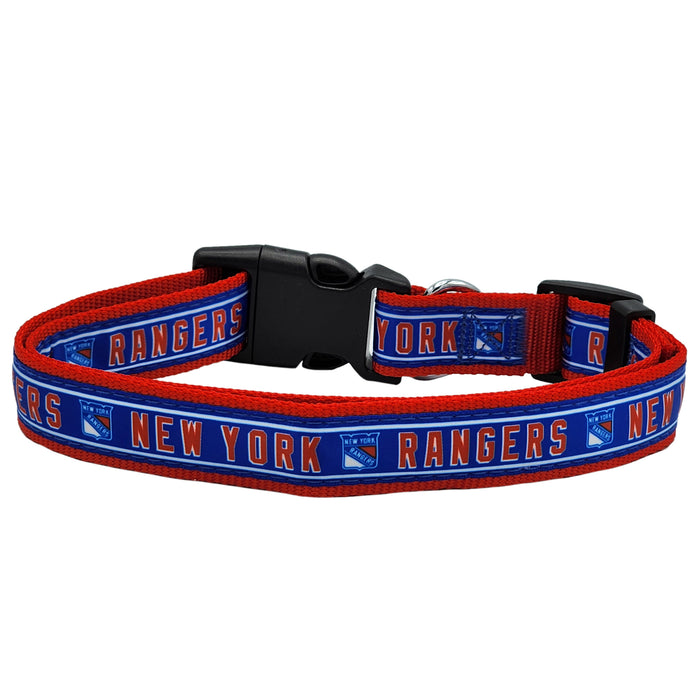 New York Rangers Dog Satin Collar or Leash