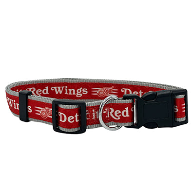 Detroit Red Wings Satin Dog Collar or Leash