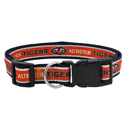 Auburn Tigers Satin Dog Collar or Leash