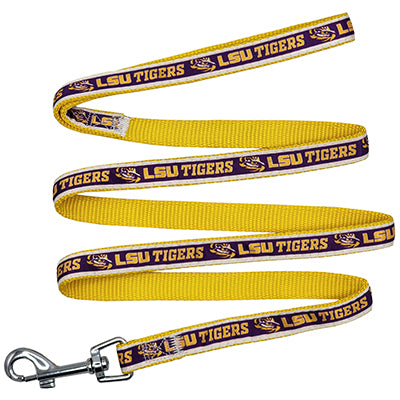 LSU Tigers Dog Satin Collar or Leash