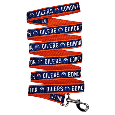 Edmonton Oilers Satin Dog Collar or Leash