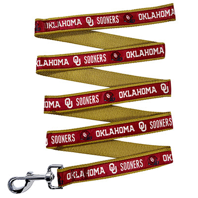 OK Sooners Satin Dog Collar or Leash