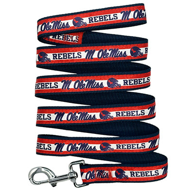 MS Ole Miss Rebels Satin Dog Collar or Leash