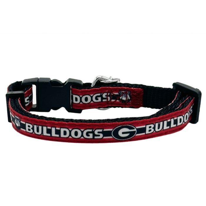 GA Bulldogs Cat Satin Collar