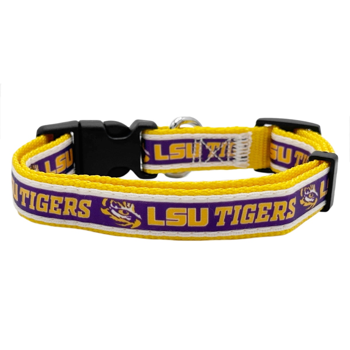 LSU Tigers Dog Satin Collar or Leash