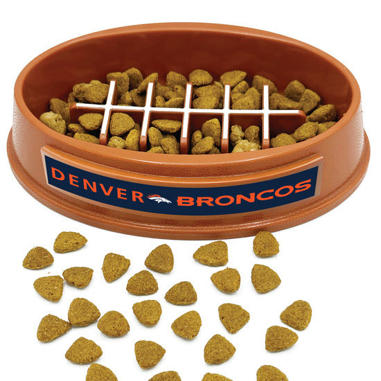 Denver Broncos Football Slow Feeder Bowl