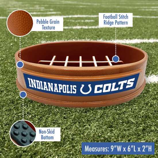 Indianapolis Colts Football Slow Feeder Bowl