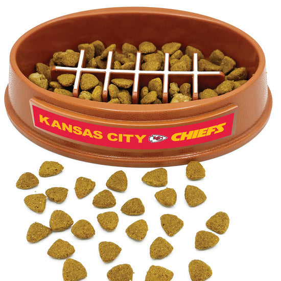 Kansas City Chiefs Football Slow Feeder Bowl