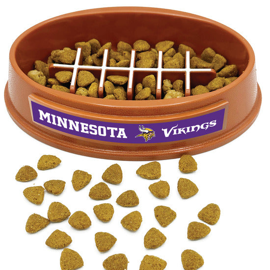 Minnesota Vikings Football Slow Feeder Bowl