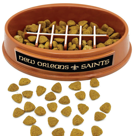 New Orleans Saints Football Slow Feeder Bowl