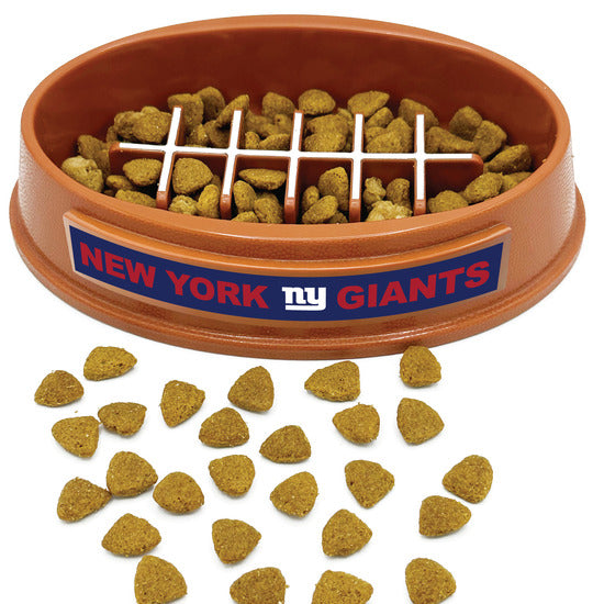 New York Giants Football Slow Feeder Bowl