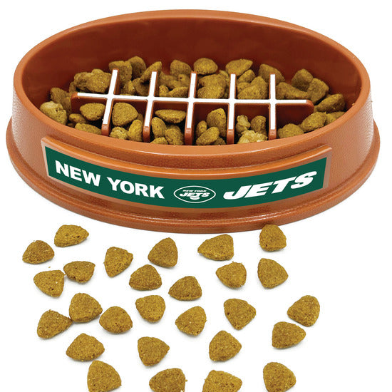 New York Jets Football Slow Feeder Bowl