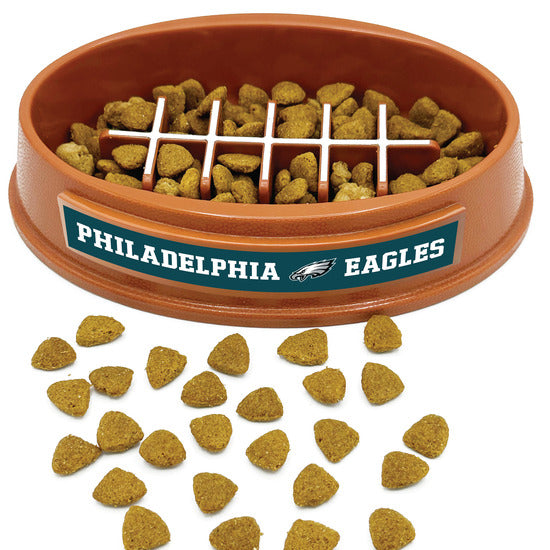 Philadelphia Eagles Football Slow Feeder Bowl