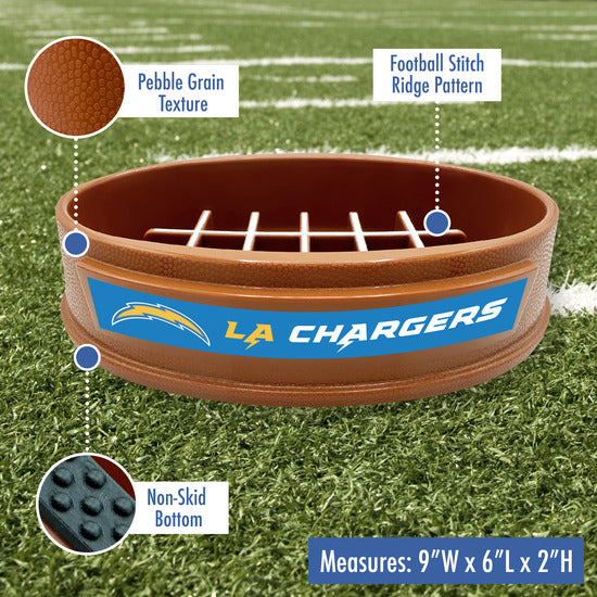Los Angeles Chargers Football Slow Feeder Bowl