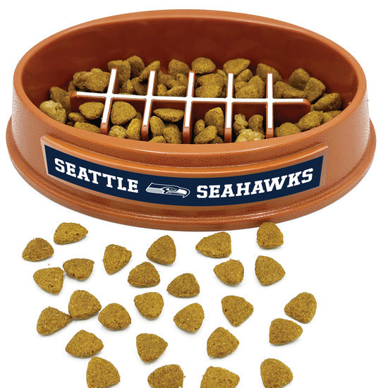 Seattle Seahawks Football Slow Feeder Bowl