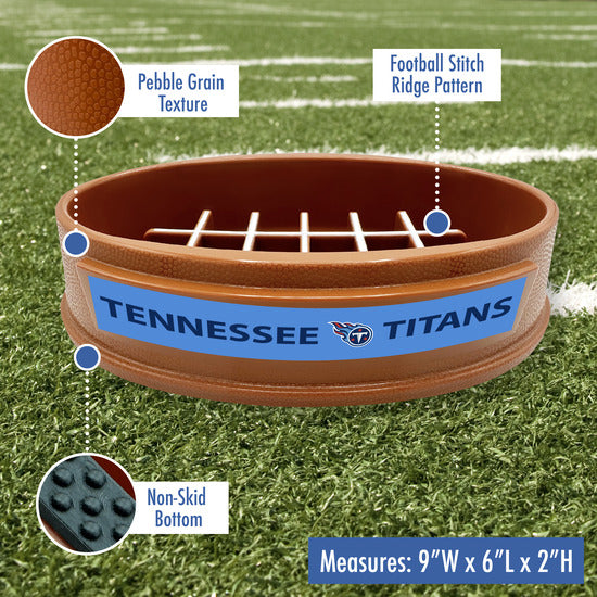 Tennessee Titans Football Slow Feeder Bowl