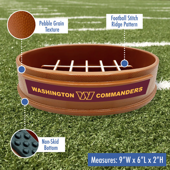 Washington Commanders Football Slow Feeder Bowl