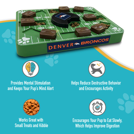 Denver Broncos Interactive Puzzle Treat Toy