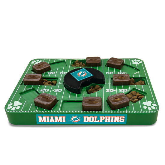 Miami Dolphins Interactive Puzzle Treat Toy – 3 Red Rovers