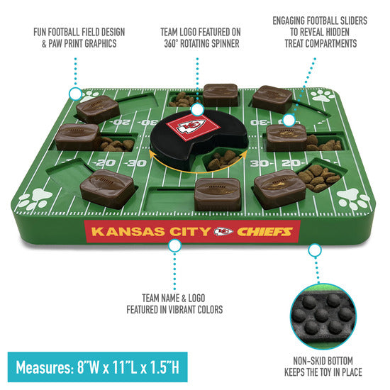 Kansas City Chiefs Interactive Puzzle Treat Toy