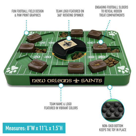 New Orleans Saints Interactive Puzzle Treat Toy