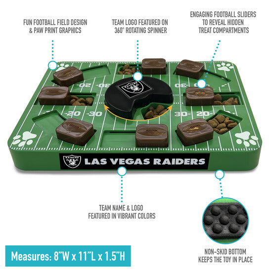 Las Vegas Raiders Interactive Puzzle Treat Toy
