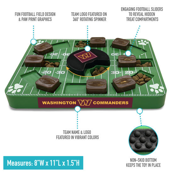 Washington Commanders Interactive Puzzle Treat Toy