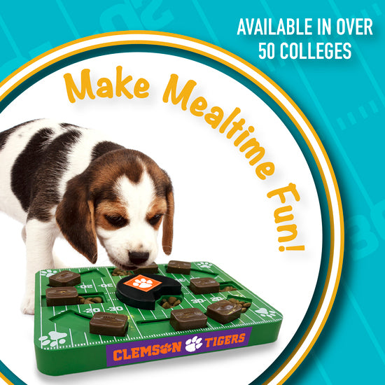 Clemson Tigers Interactive Puzzle Treat Toy