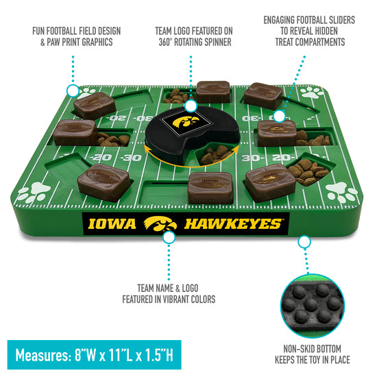 IA Hawkeyes Interactive Puzzle Treat Toy - Large