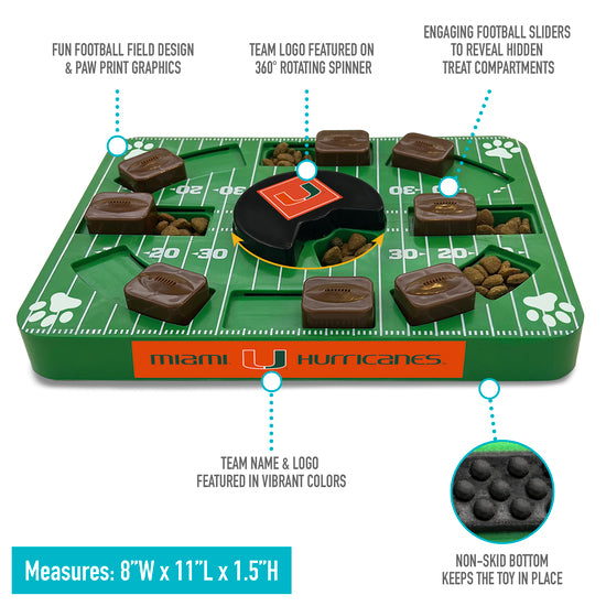 MIA Hurricanes Interactive Puzzle Treat Toy