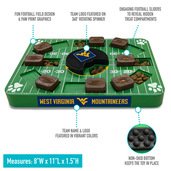 WV Mountaineers Interactive Puzzle Treat Toy