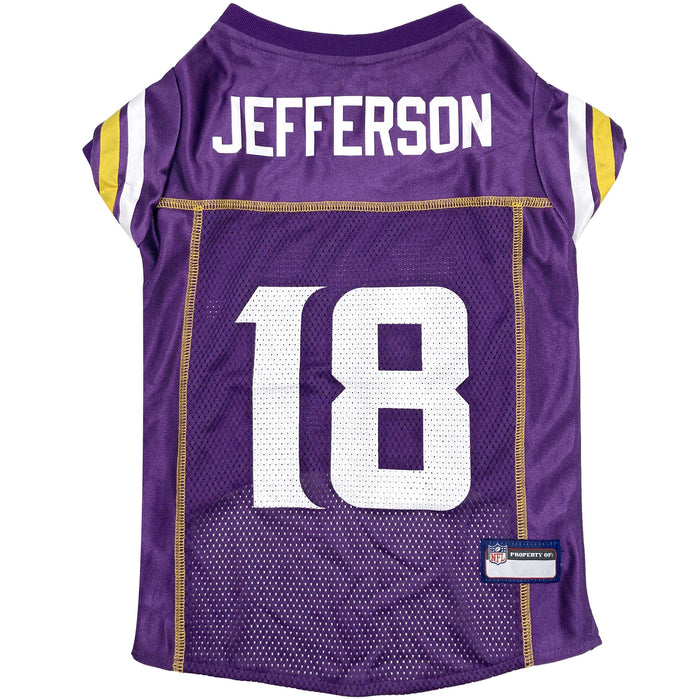 Minnesota Vikings Justin Jefferson #18 Player Pet Jersey