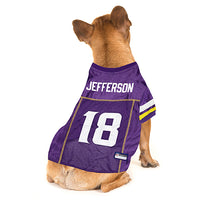 Minnesota Vikings Justin Jefferson #18 Player Pet Jersey