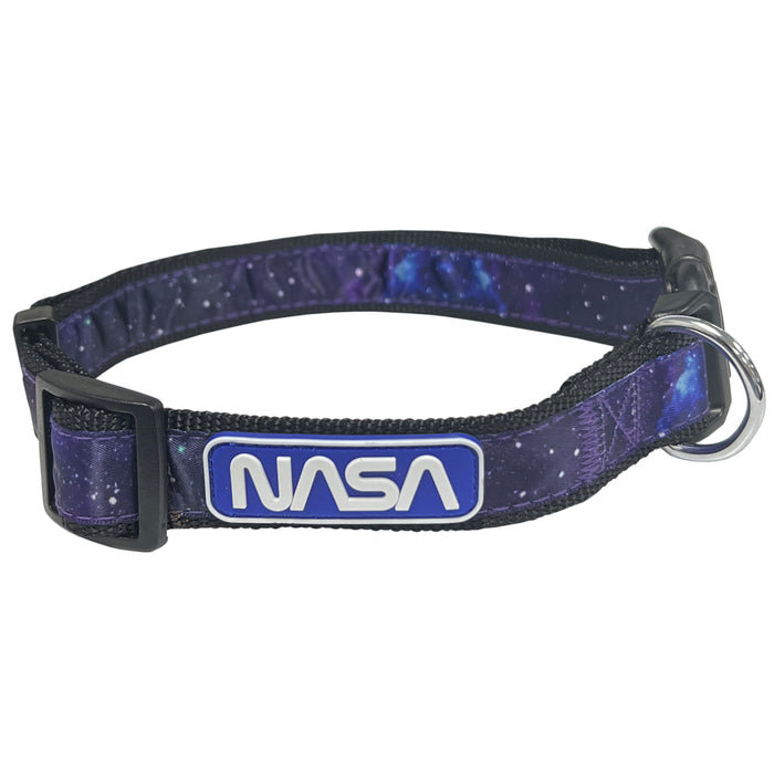 NASA Satin Dog Collar and Leash