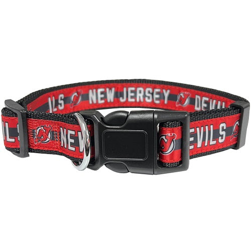 New Jersey Devils Dog Satin Collar or Leash