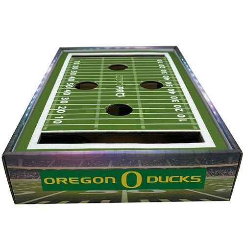 OR Ducks Football Stadium Cat Scratcher Toy