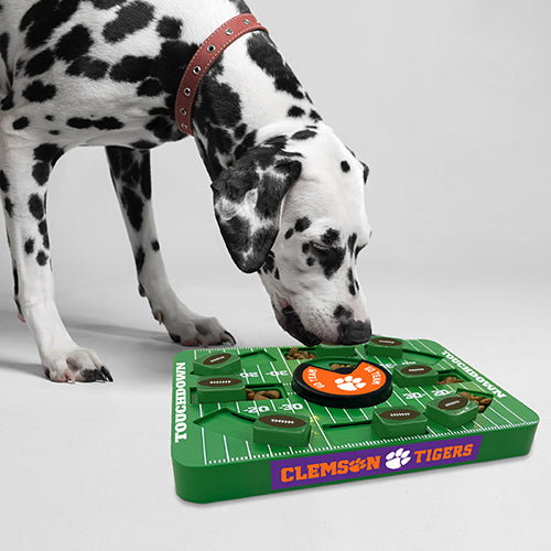 Clemson Tigers Interactive Puzzle Treat Toy - Large