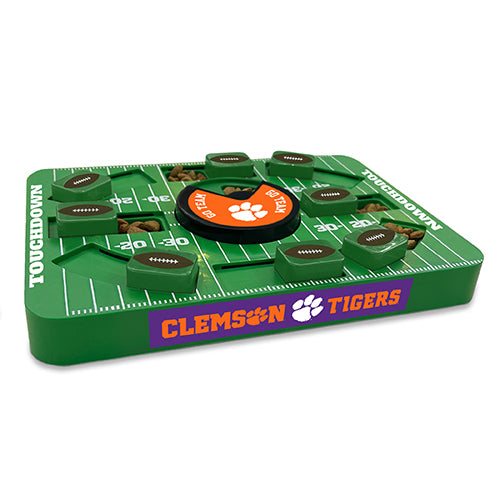Clemson Tigers Interactive Puzzle Treat Toy - Large
