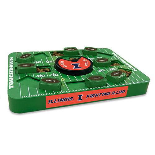 IL Fighting Illini Interactive Puzzle Treat Toy - Large