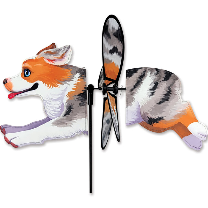 Australian Shepherd Dog Petite Garden Spinner