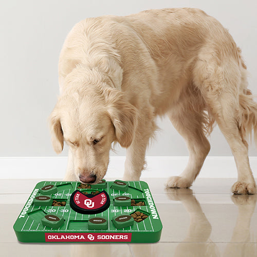 OK Sooners Interactive Puzzle Treat Toy - Large