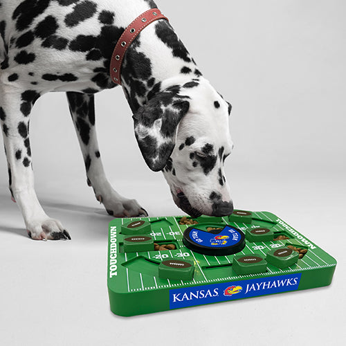KS Jayhawks Interactive Puzzle Treat Toy - Large