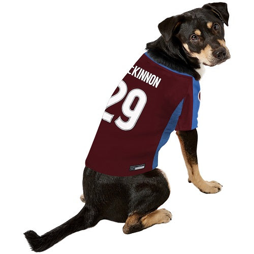 CO Avalanche Nathan MacKinnon 29 Premium Pet Jersey