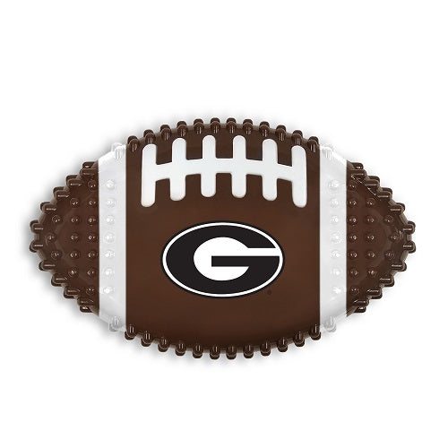 GA Bulldogs Hard Nylon Football Chew Toy
