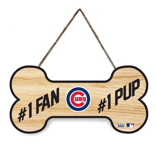Chicago Cubs #1 Fan Bone-shaped Sign