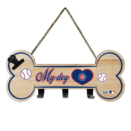 Chicago Cubs Bone-Shaped Sign with Hooks