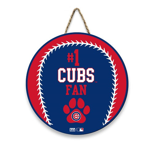 Chicago Cubs #1 Fan Baseball Sign